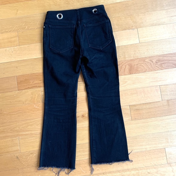 Miaou Black Straight Leg Jeans with Belt - Picture 7 of 13